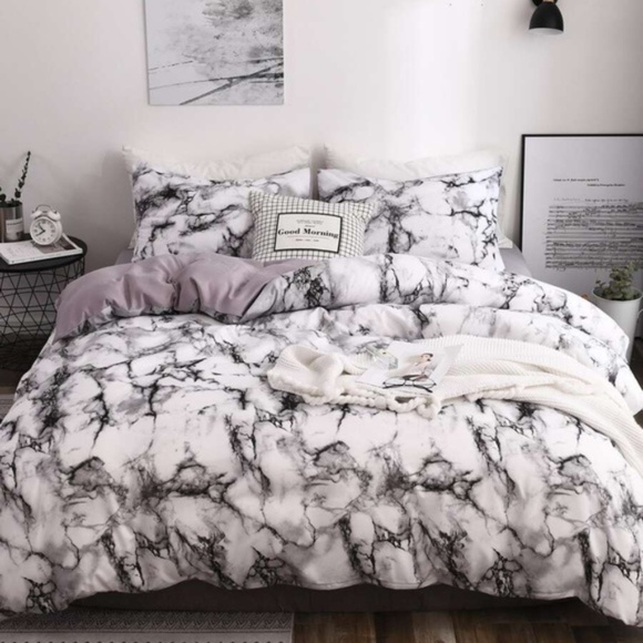 Other - Marble Print Bedding Set